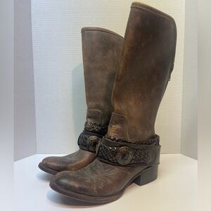 Freebird Women's FB Breck Leather Boots Dark Brown Size 8 BUCKLE EXCLUSIVE